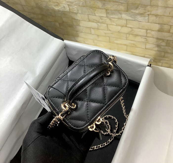 Chanel Small Vanity with Chain Black AP2198