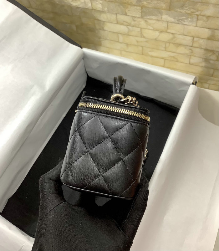 Chanel Small Vanity with Chain Black AP2198