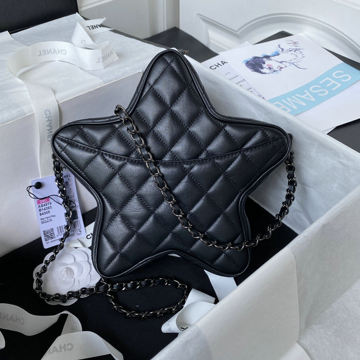 Chanel Star Handbag Black AS4579