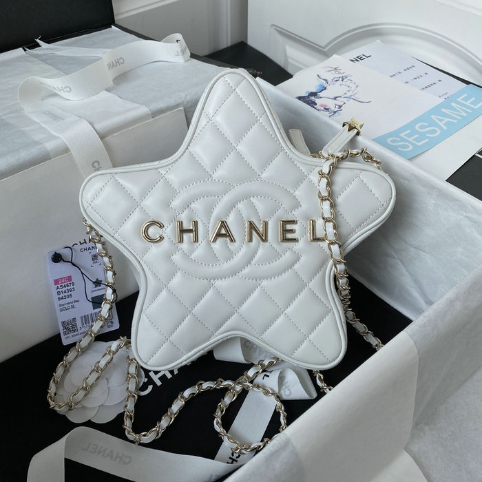 Chanel Star Handbag White AS4579