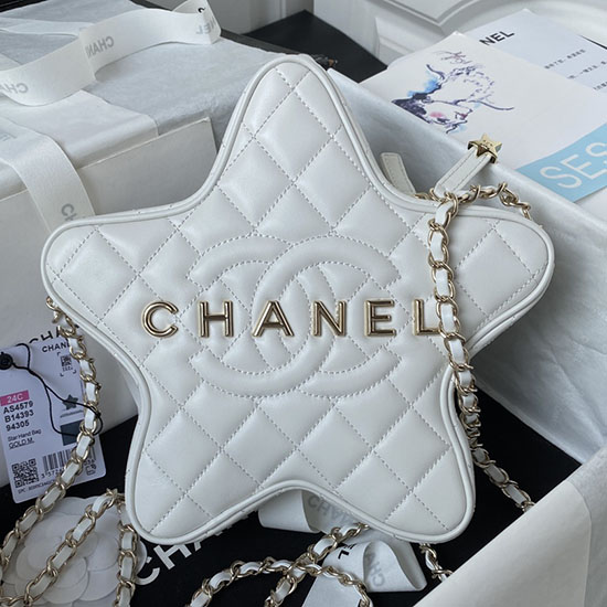 Chanel Star Handbag White AS4579