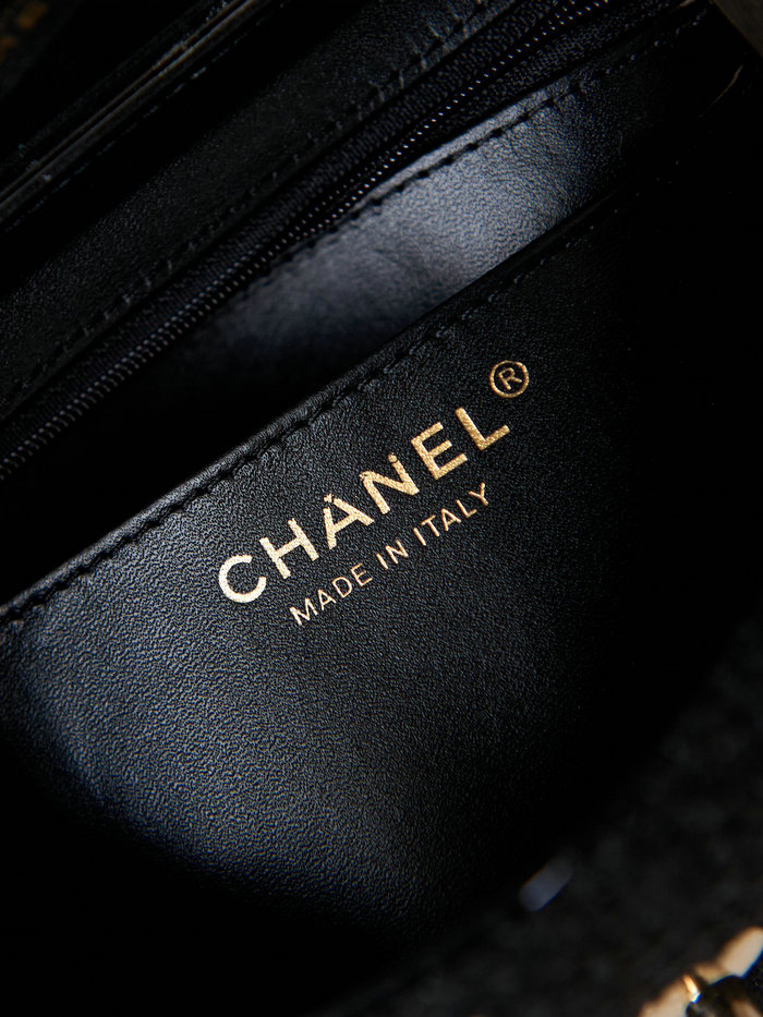 Chanel Tweed Small Box Bag Black AS4470