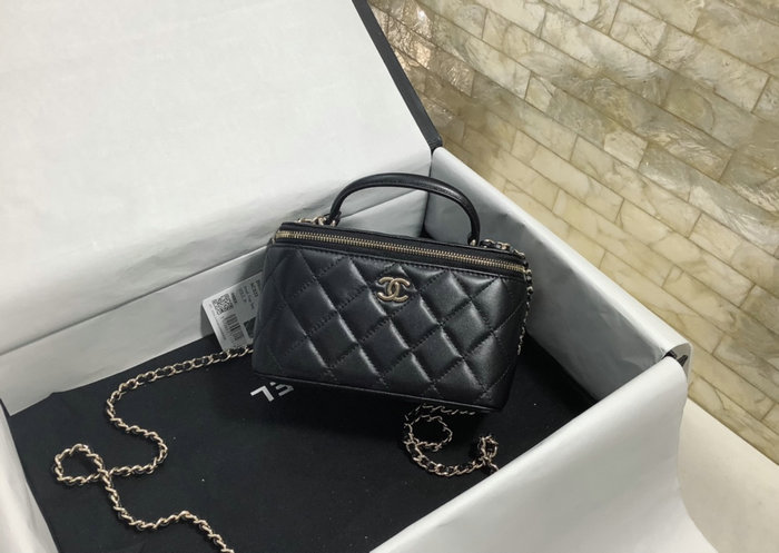 Chanel Vanity Case with Chain Black AP2199