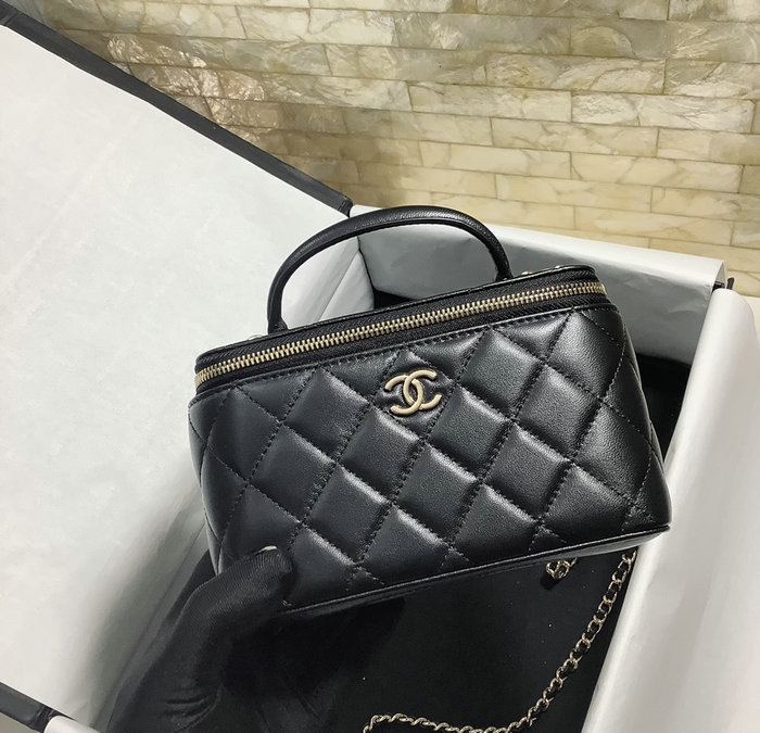 Chanel Vanity Case with Chain Black AP2199