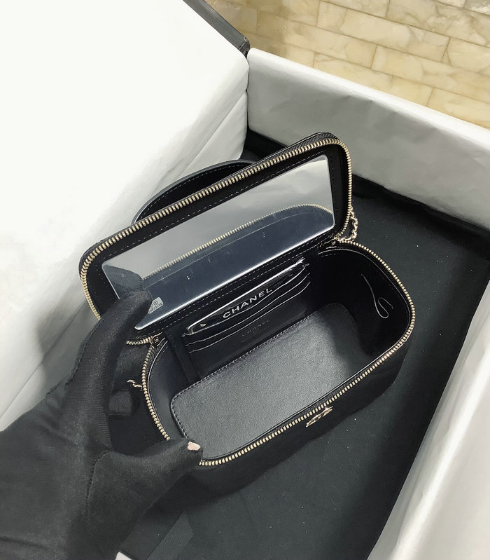 Chanel Vanity Case with Chain Black AP2199