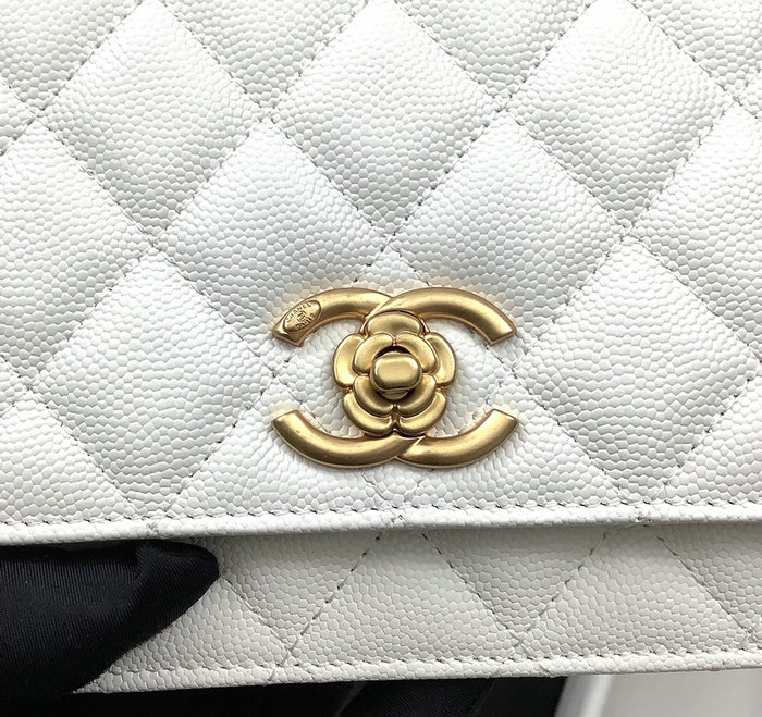 Chanel Wallet On Chain White AP3580