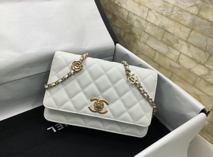 Chanel Wallet On Chain White AP3580