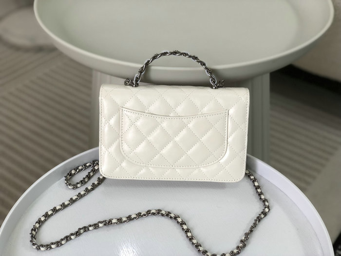 Chanel Wallet on Chain White AS96031