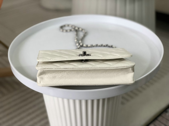 Chanel Wallet on Chain White AS96031