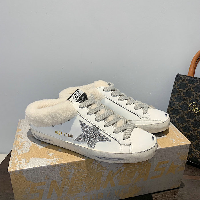 Golden Goose Shearling Superstar Slip-On Sneakers SHG111702