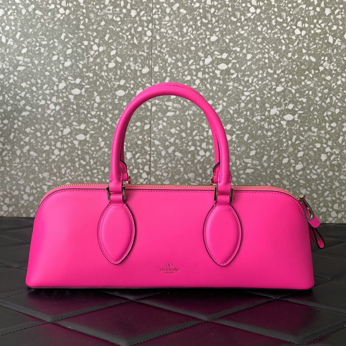 Valentino Rockstud East-west Calfskin Handbag Pink V0273