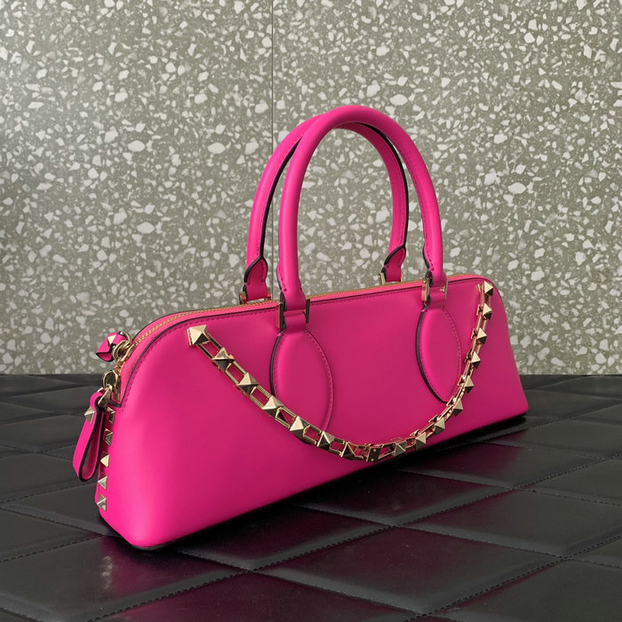 Valentino Rockstud East-west Calfskin Handbag Pink V0273