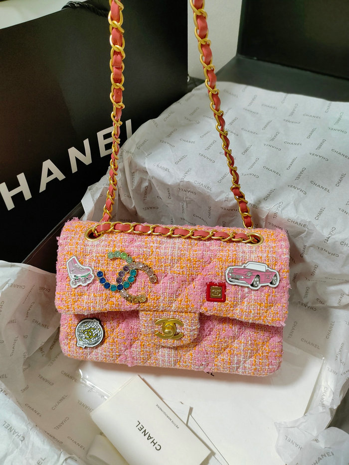 Chanel Flap Bag Pink A2423