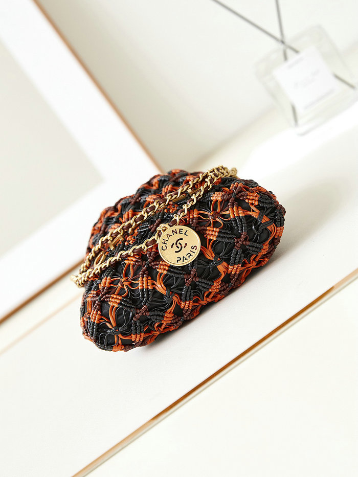 Chanel Mini 22 Bag Orange AS3980