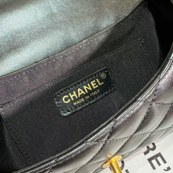 Chanel Small Bag With Top Handle Black AS4573