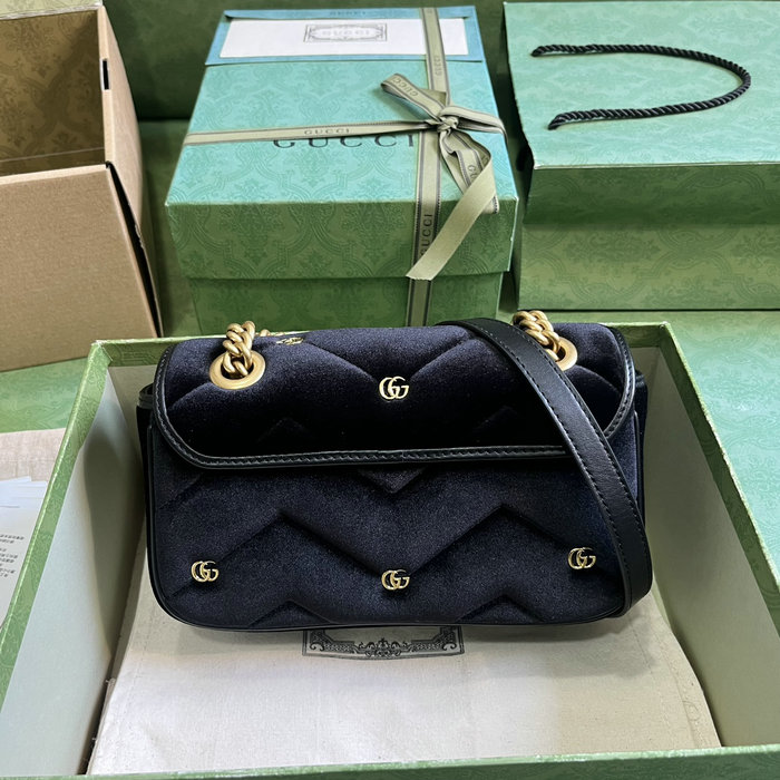 Gucci GG Marmont Mini Shoulder Bag Black 446744