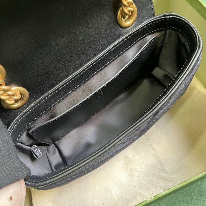 Gucci GG Marmont Mini Shoulder Bag Black 446744