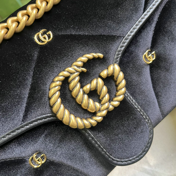 Gucci GG Marmont Medium Shoulder Bag Black 443497