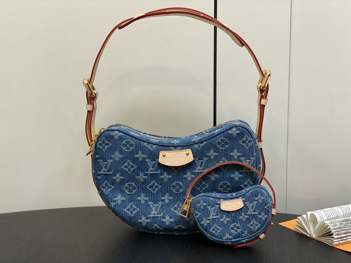 Louis Vuitton Denim Croissant MM M46856