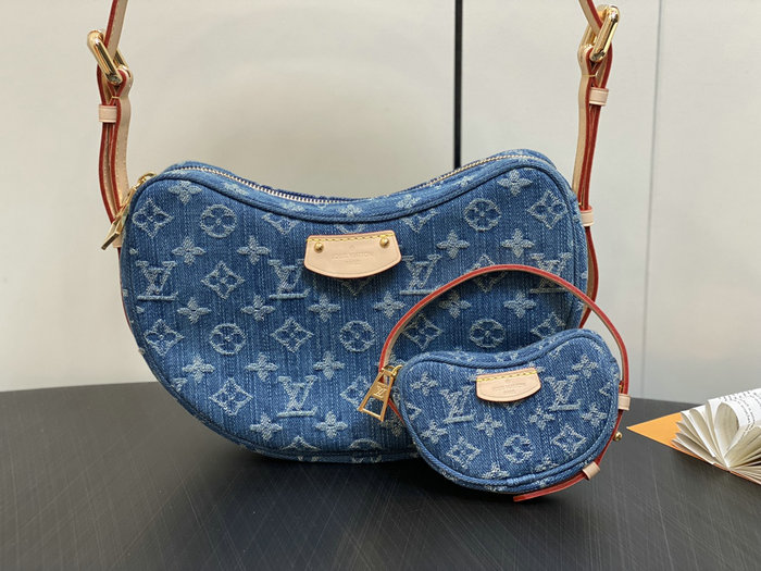 Louis Vuitton Denim Croissant MM M46856