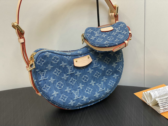 Louis Vuitton Denim Croissant MM M46856