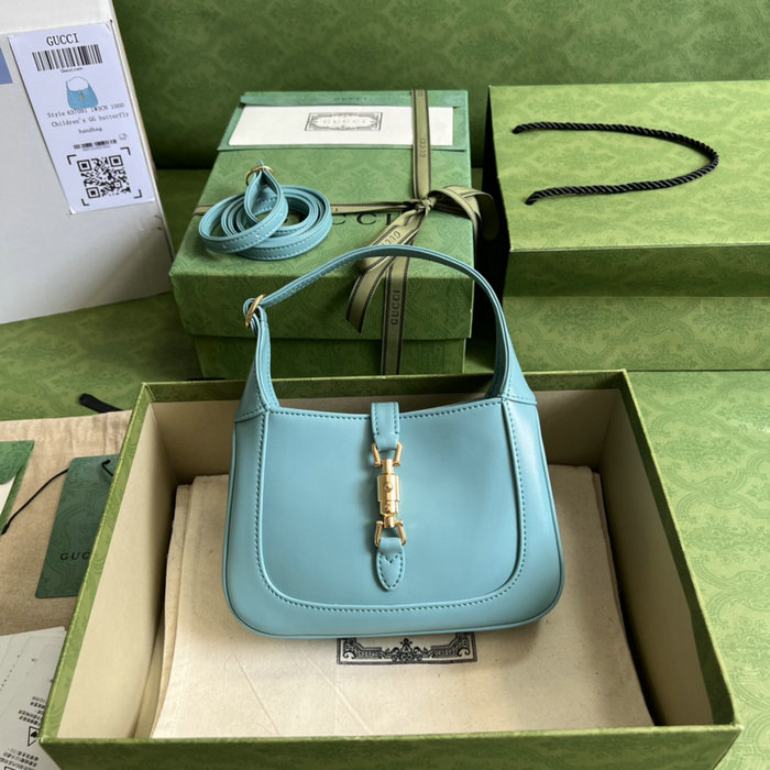 Gucci Jackie 1961 Mini Shoulder Bag Light Blue 637091