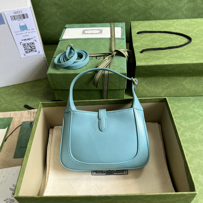 Gucci Jackie 1961 Mini Shoulder Bag Light Blue 637091