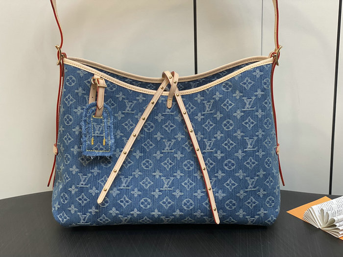 Louis Vuitton Denim Blue CarryAll MM M46855