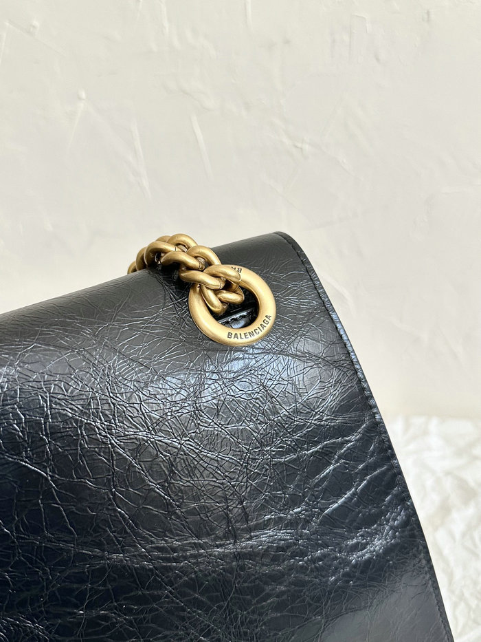 Balenciaga Crush Large Chain Bag Black B716332