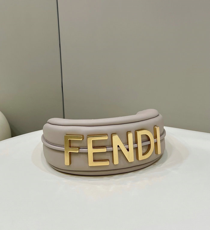 Fendi Fendigraphy Small Leather Bag Grey F80056