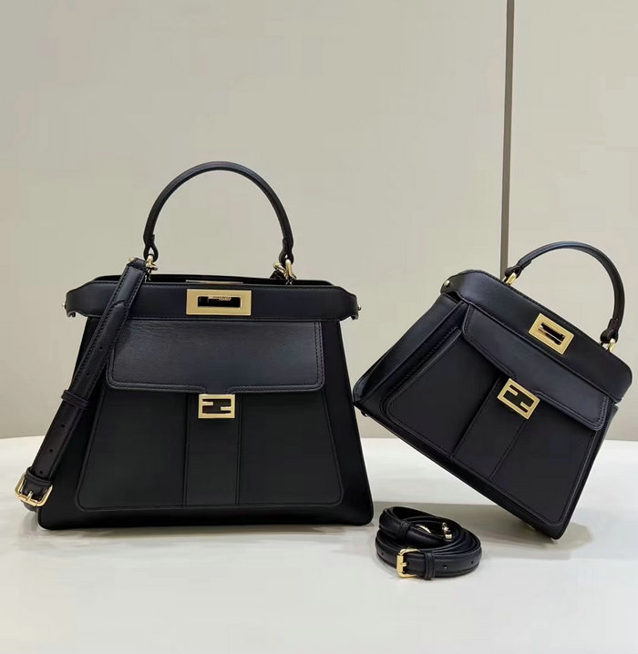 Fendi Peekaboo Iseeu Medium Bag Black F8596