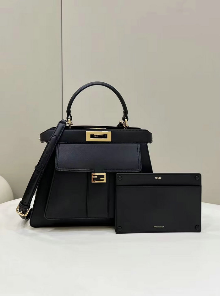 Fendi Peekaboo Iseeu Medium Bag Black F8596