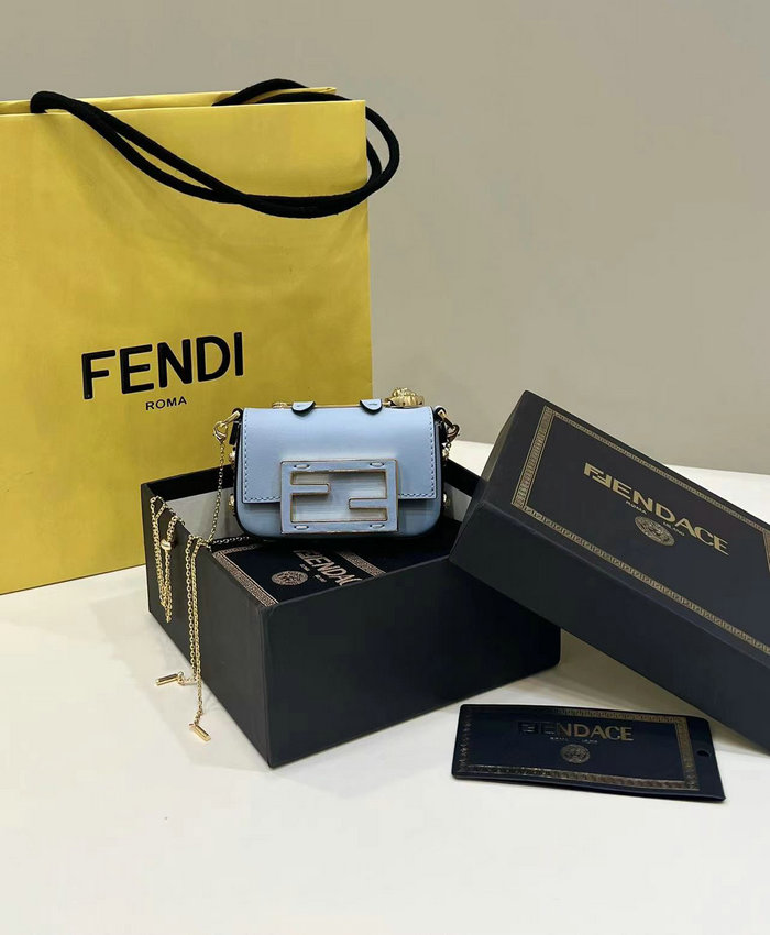 Fendi Versace Fendace Nano Baguette Blue F8567