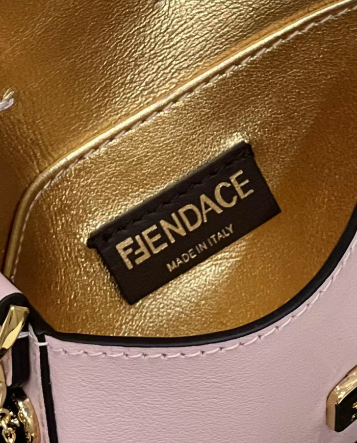 Fendi Versace Fendace Nano Baguette Pink F8567