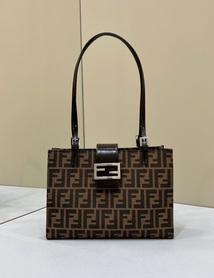 Fendi Zucca Shopping Tote Brown F8316