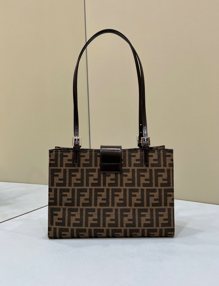 Fendi Zucca Shopping Tote Brown F8316