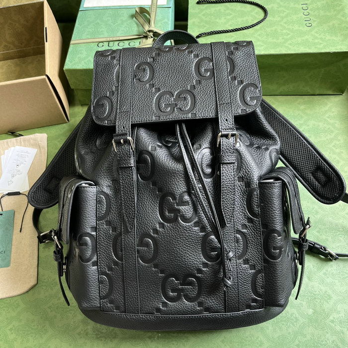 Gucci Jumbo GG Backpack Black 625770