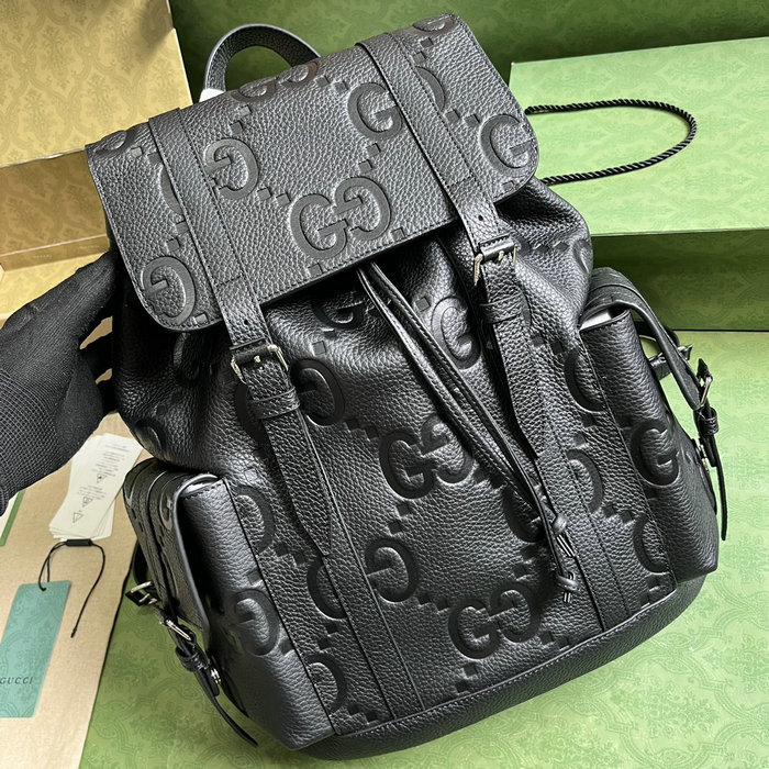 Gucci Jumbo GG Backpack Black 625770