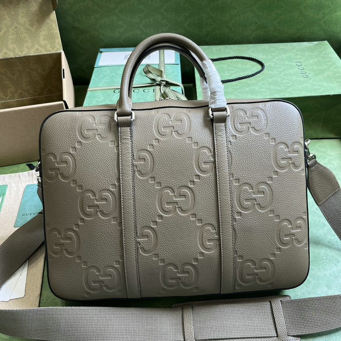 Gucci Jumbo GG Briefcase Green 658573