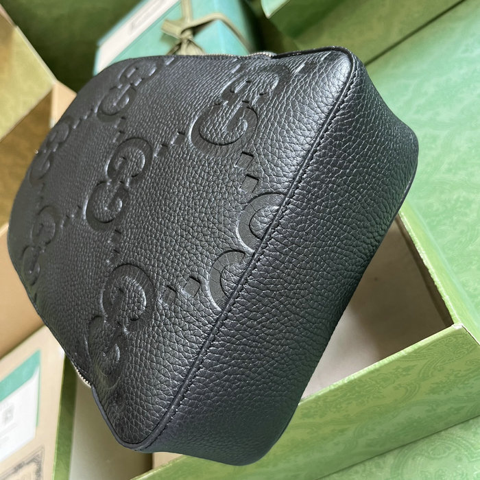 Gucci Jumbo GG Crossbody Bag Black 766937