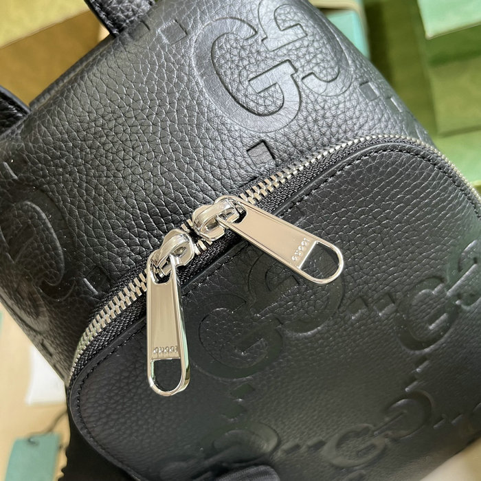 Gucci Jumbo GG Crossbody Bag Black 766937