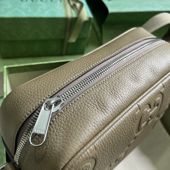 Gucci Jumbo GG Medium Messenger Bag Green 766946