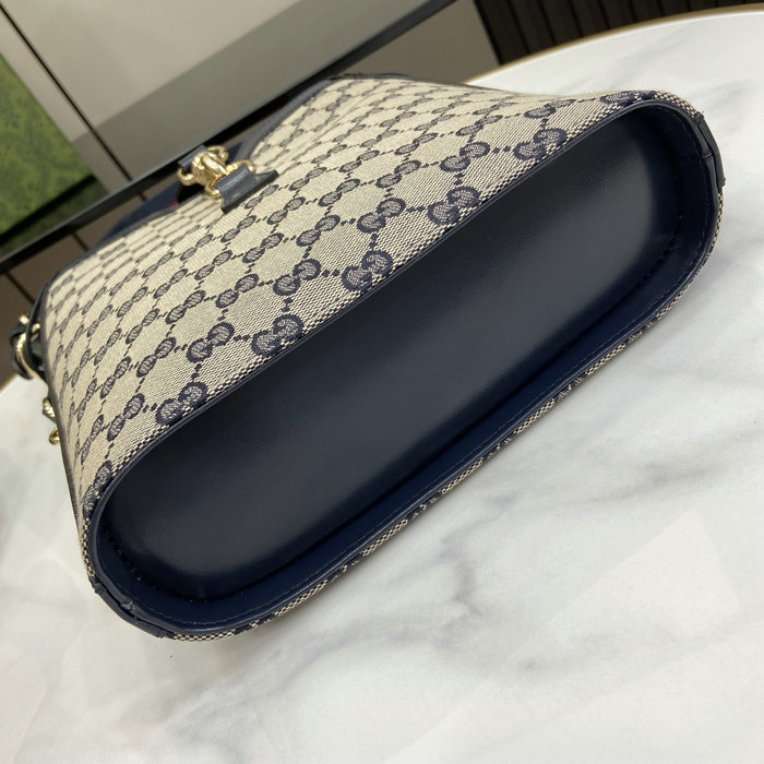 Gucci Medium Bucket Shoulder Bag Blue 782911