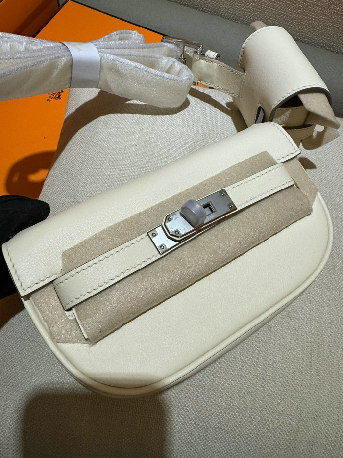 Hermes Swift Leather Kelly Moove Bag Craie HKM0319