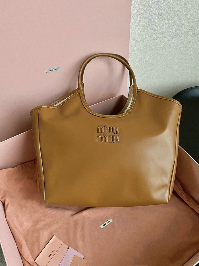 Large Miu Miu Tote Camel FL0120