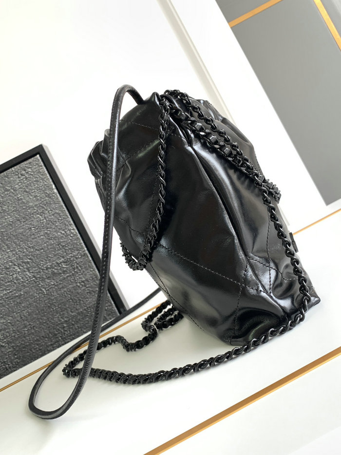 Mini Chanel 22 Handbag Black AS3980