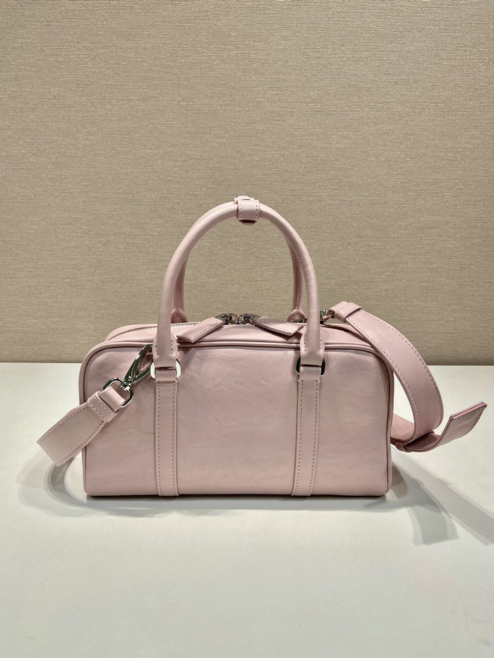 Prada Antique nappa leather top-handle bag Pink 1BB099