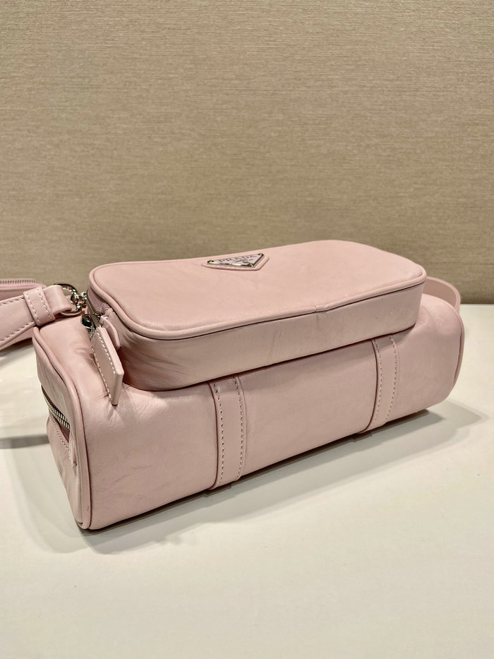 Prada Antique nappa leather top-handle bag Pink 1BB099