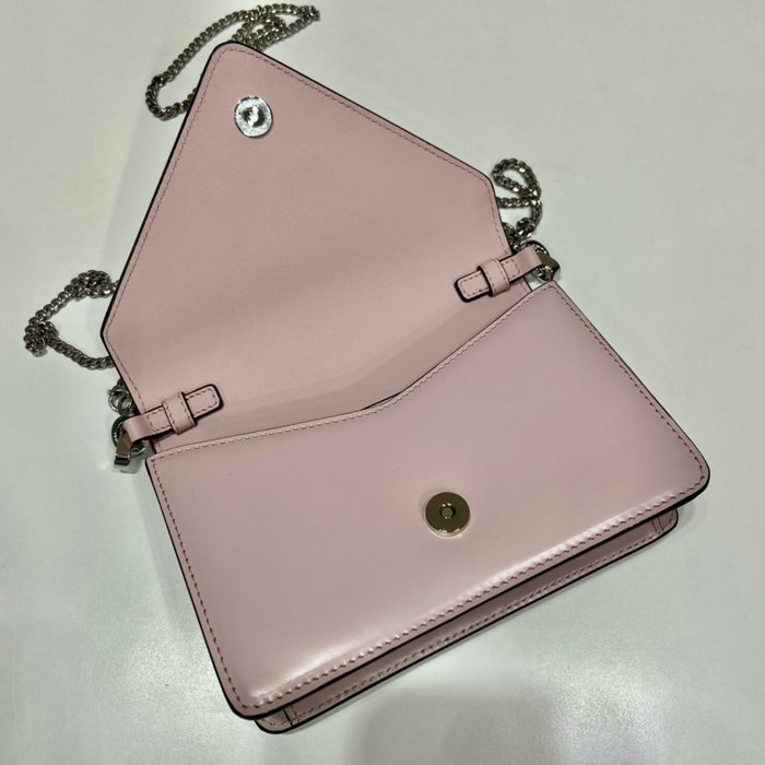 Prada Brushed leather shoulder bag Pink 1BH189