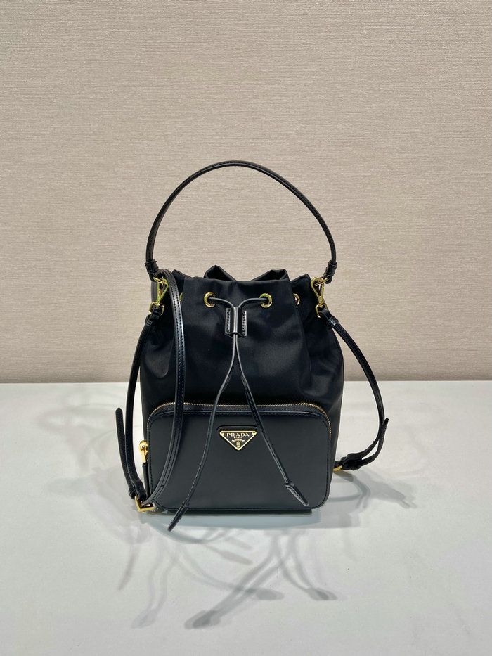 Prada Duet Re-Nylon and brushed bucket bag 1BH038